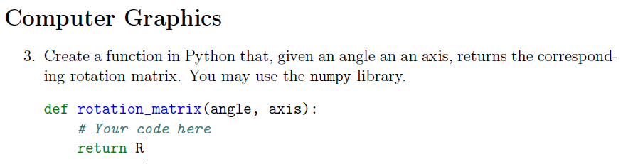 Solved 3. Create a function in Python that, given an angle | Chegg.com