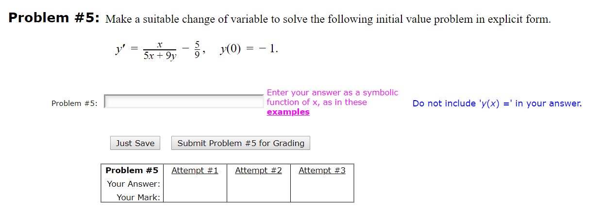 Solved Problem #5: Make a suitable change of variable to | Chegg.com