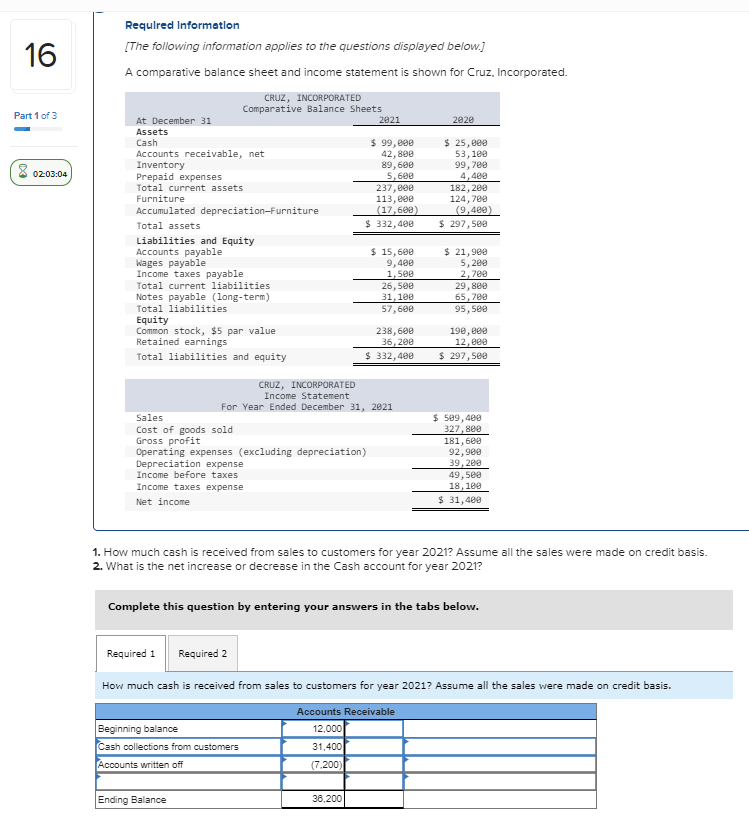 Solved Requlred Informetlon [The following information | Chegg.com