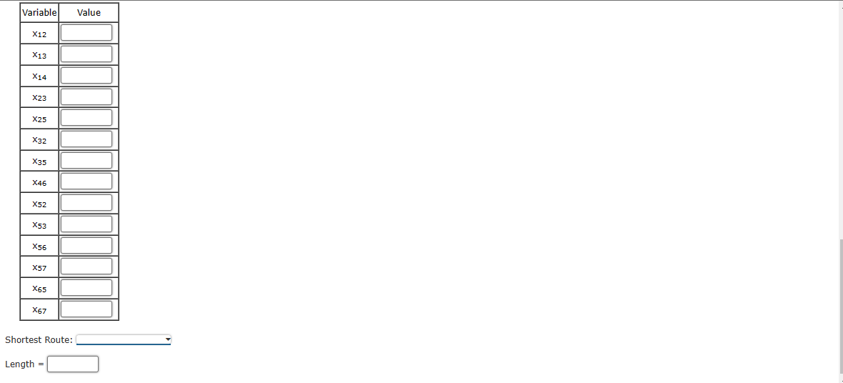 Solved Find the shortest route from node 1 to node 7 in the | Chegg.com