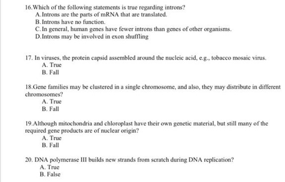 Solved 16. Which of the following statements is true | Chegg.com