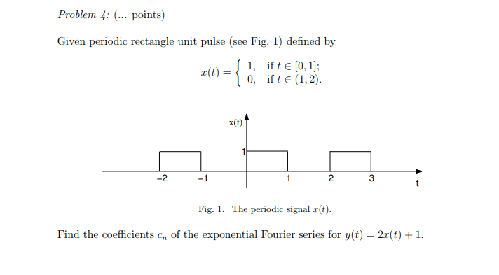Solved Problem 4: ... points) Given periodic rectangle unit | Chegg.com