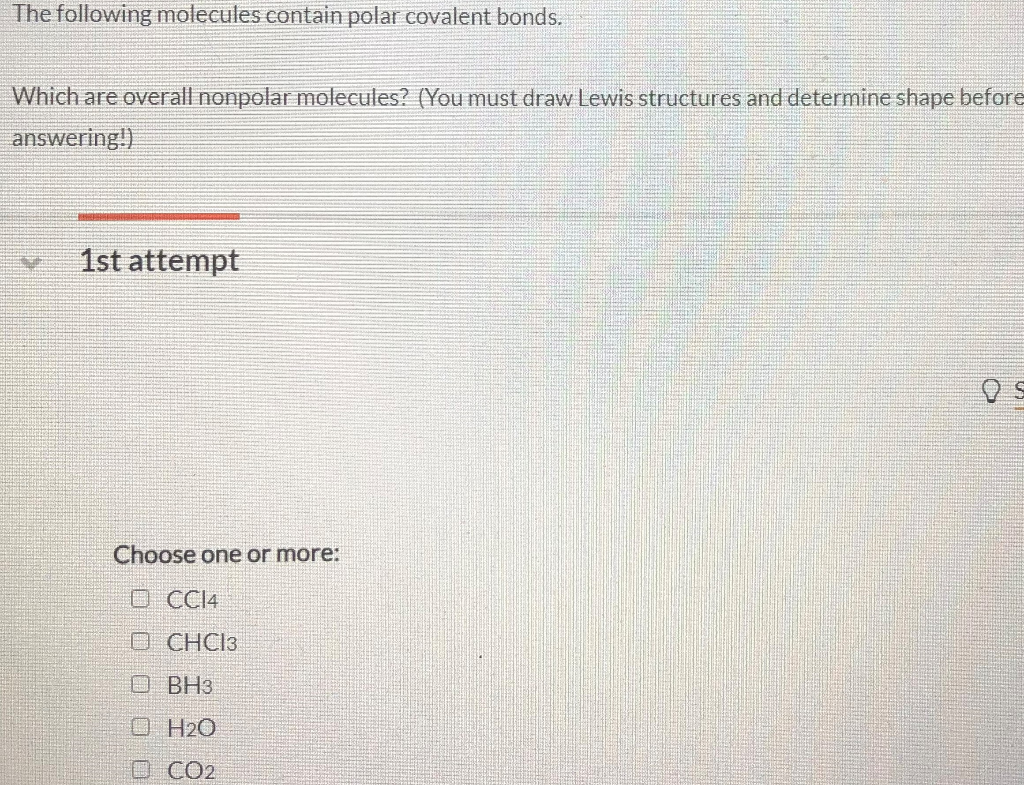 solved-the-following-molecules-contain-polar-covalent-bonds-chegg