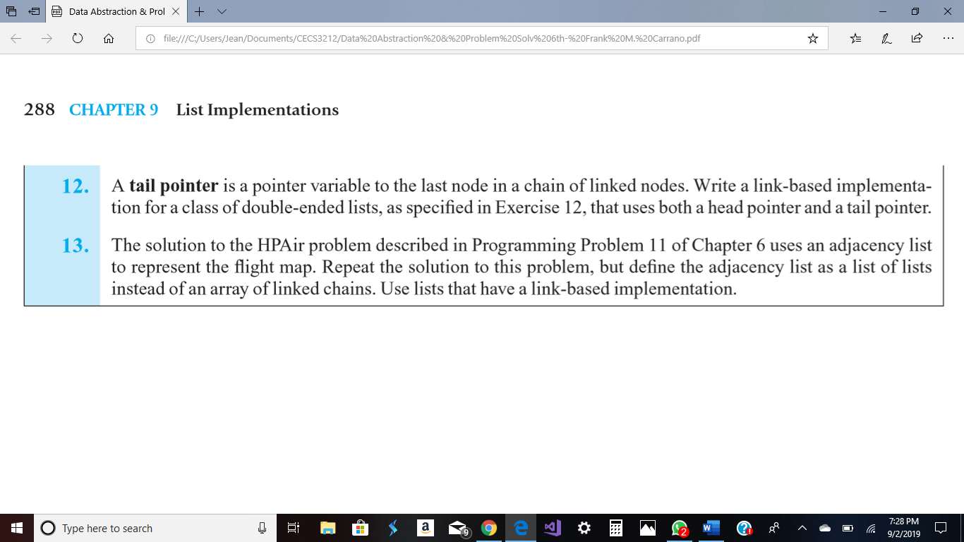 Solved Book Data Abstraction Problem Solving With C Chegg Com