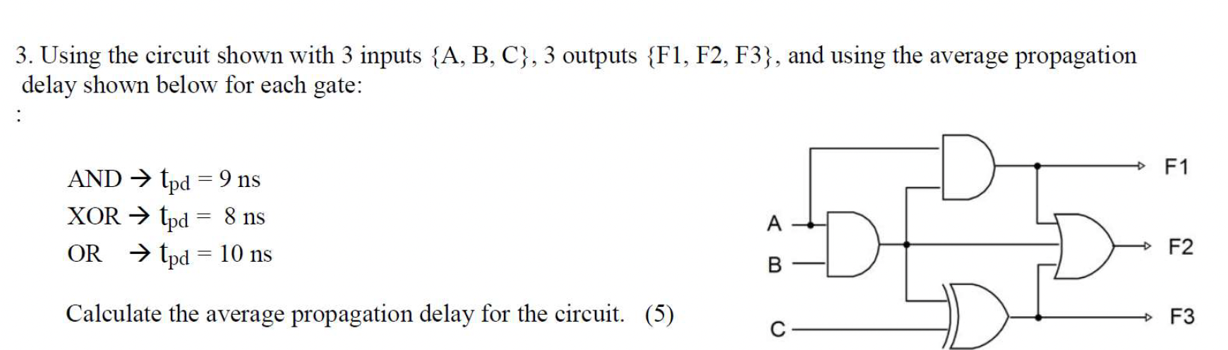 Solved 3. Using The Circuit Shown With 3 Inputs {A, B, C), 3 | Chegg.com