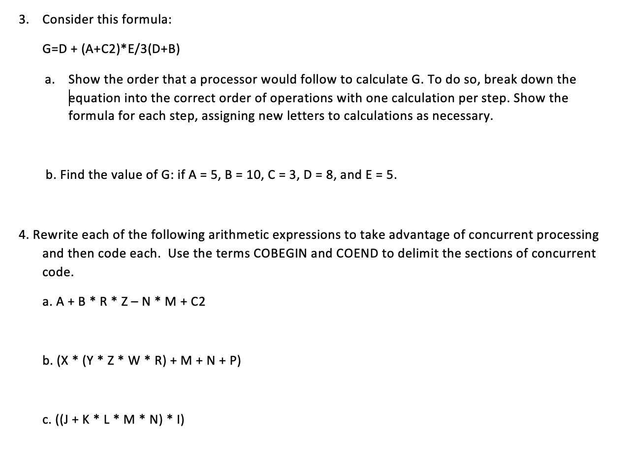 3 Consider This Formula G D A C2 E 3 D B A Chegg Com