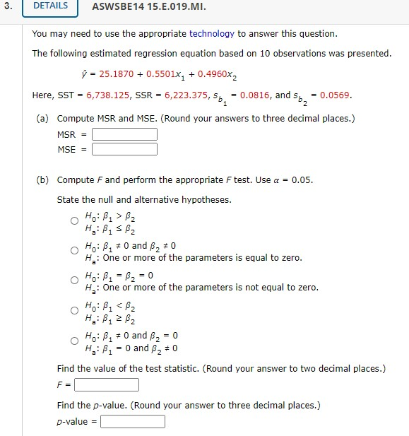 Solved 3 Details Aswsbe14 15 E 019 Mi You May Need To U Chegg Com