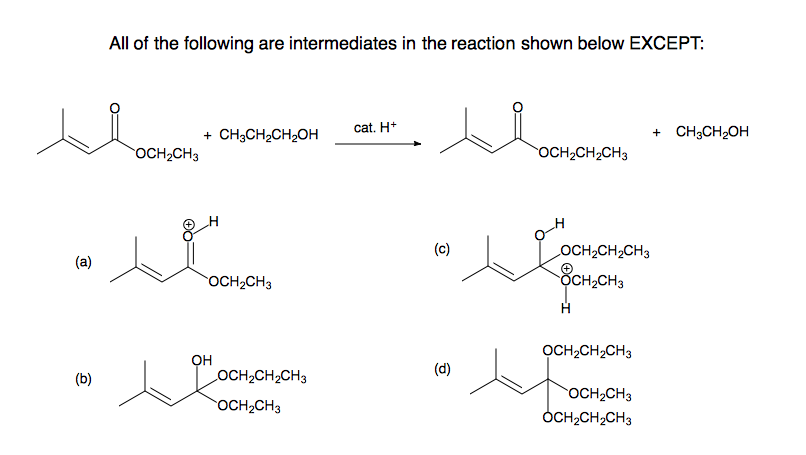 Solved All of the following are intermediates in the | Chegg.com