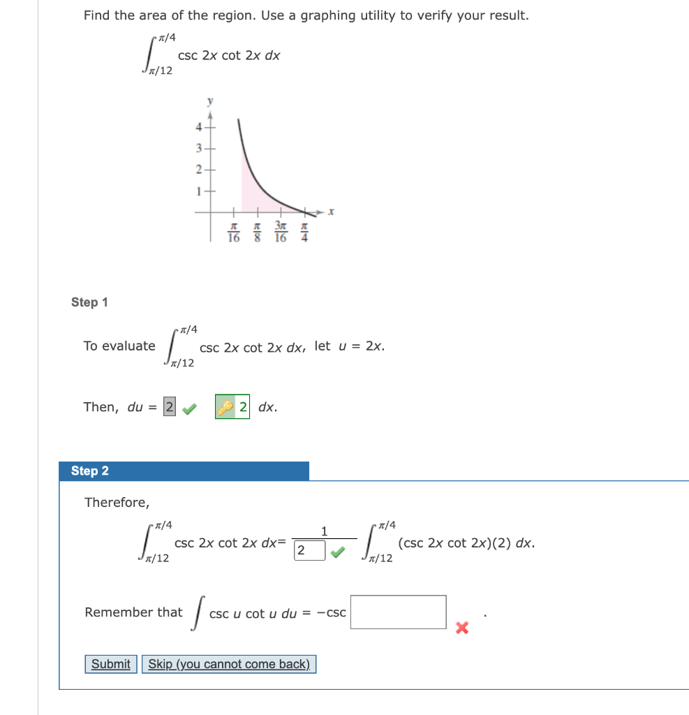 Solved Find the area of the region. Use a graphing utility | Chegg.com