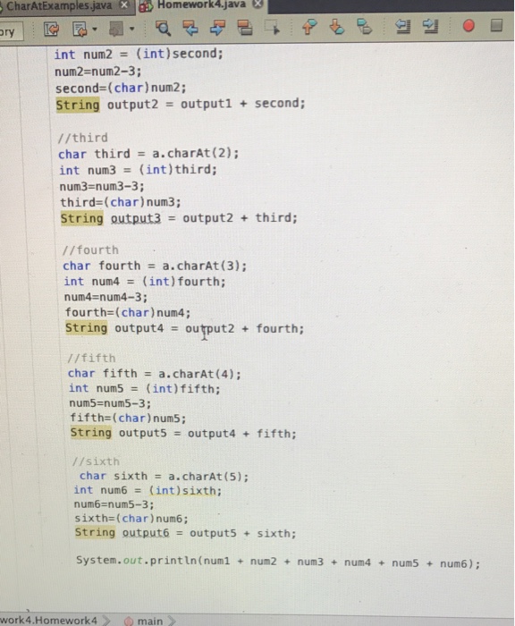Solved This is an exercise in using String methods and also | Chegg.com