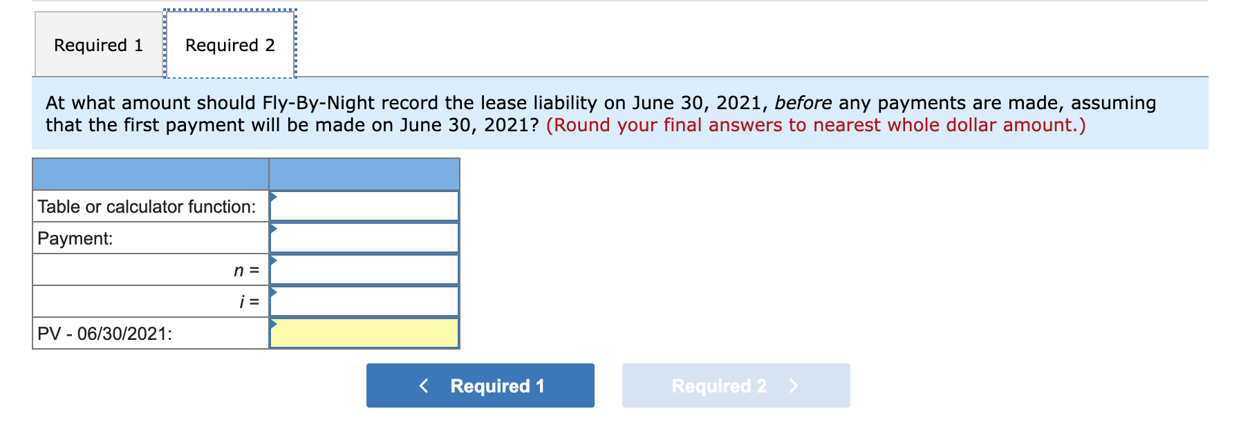 Solved On June 30, 2021, FlyByNight Airlines leased a