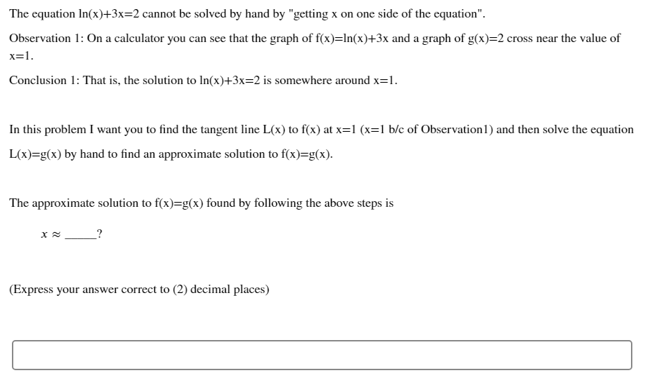 Solved Use The Information About The Tangent Line To G X Chegg Com