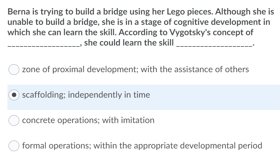 Lego cognitive online development