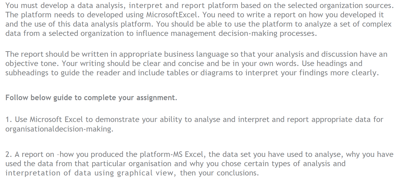 A Comprehensive guide to Microsoft Excel for Data Analysis