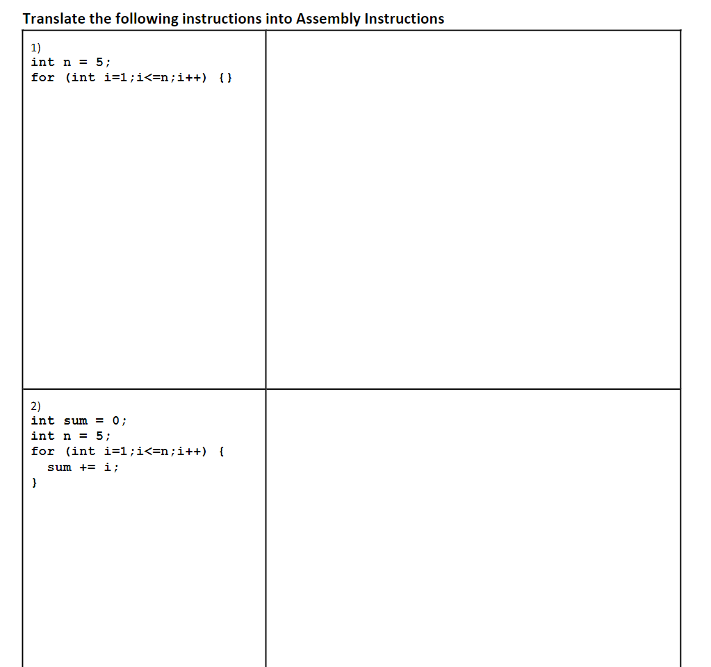 Solved Translate the following tasks into | Chegg.com