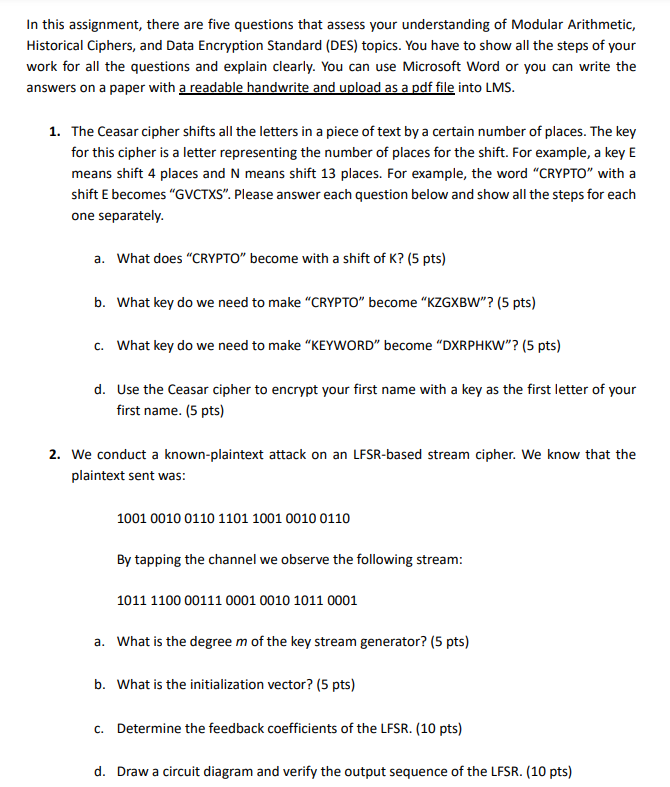 Solved Project 5: Ciphers In this assignment you will