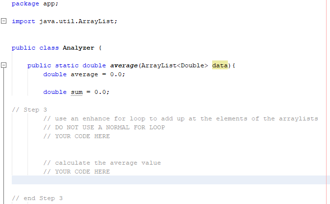 Solved How do I do step 3? I know the enhance for loop | Chegg.com