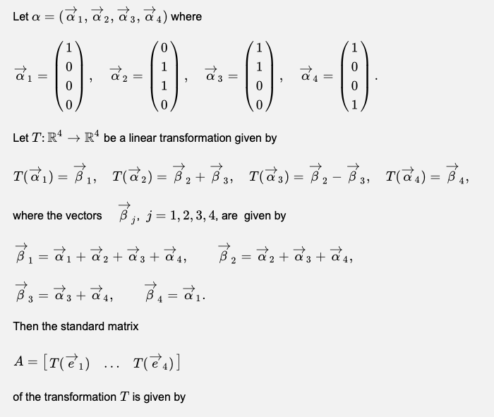 Solved Let a = (à 1, 2, 3, 4) where 1 1 3-0) -- 0 -- 0 -- 0 | Chegg.com
