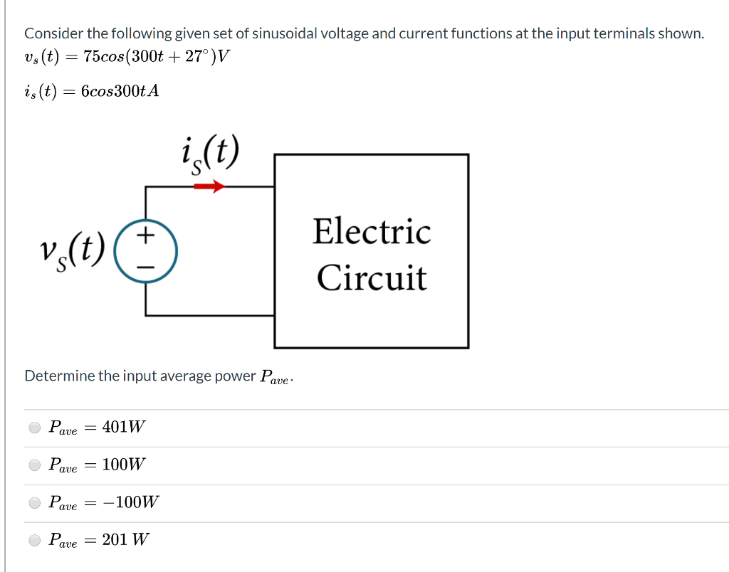 Solved Consider the following given set of sinusoidal | Chegg.com