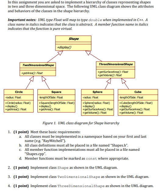 Solved In this assignment you are asked to implement a | Chegg.com