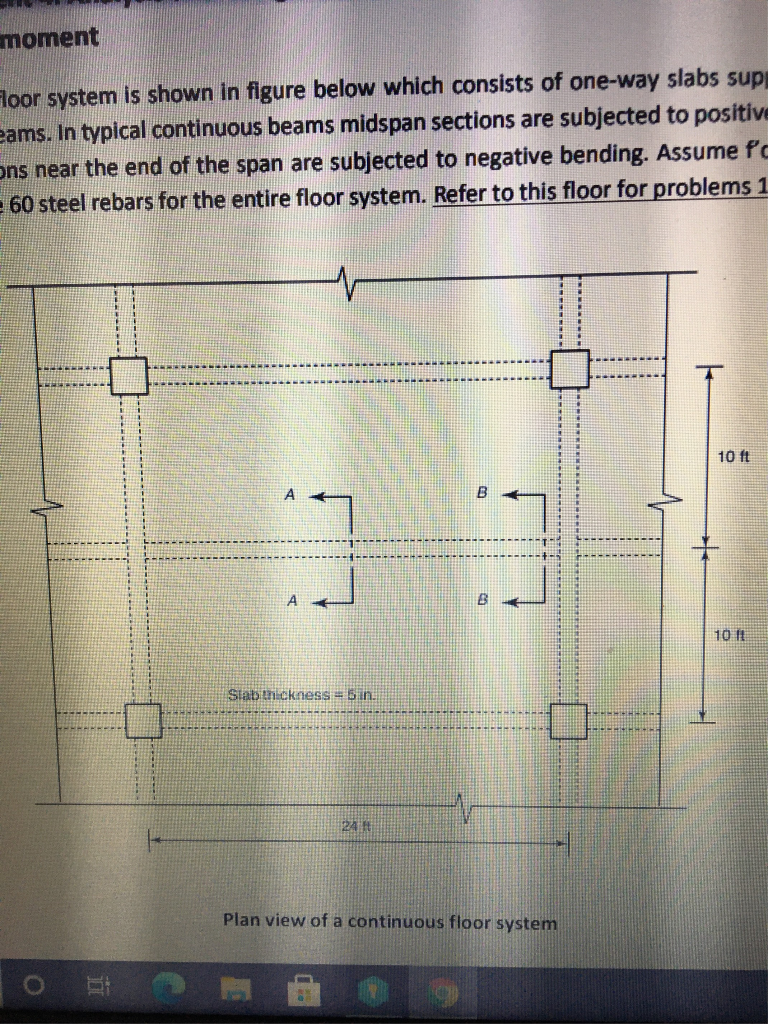Solved A typical floor system is shown in figure below which | Chegg.com