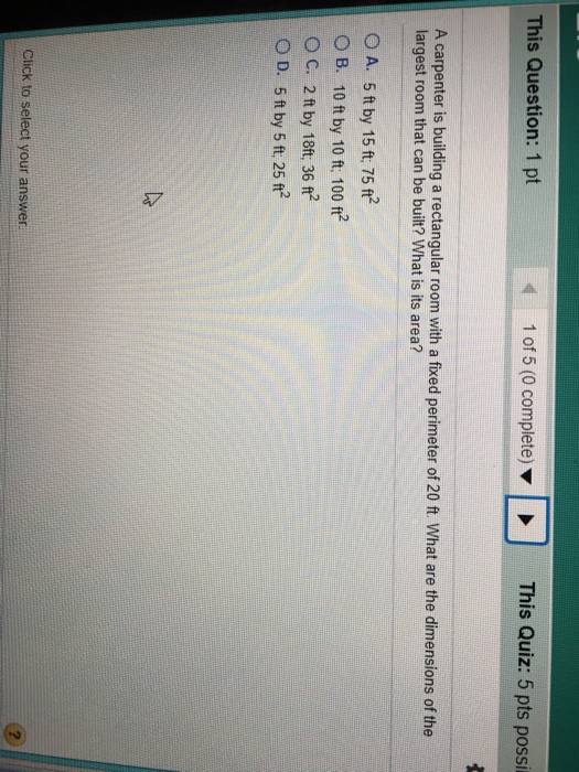 Solved A carpenter is building a rectangular room with a