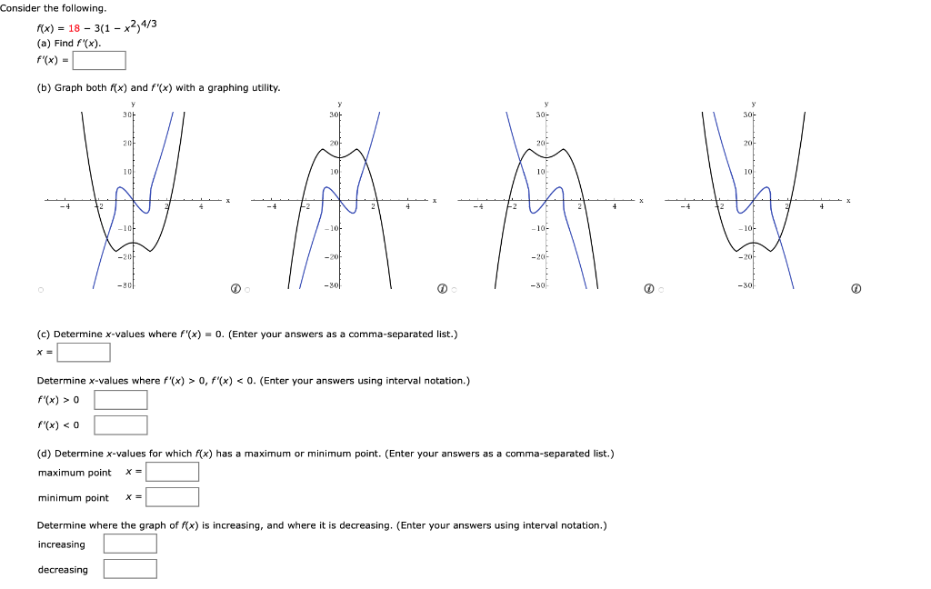 Solved Consider The Following F X 18 3 1 X2 4 3 A