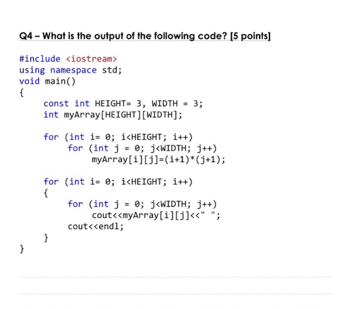 Solved What is the output of the following code? #include