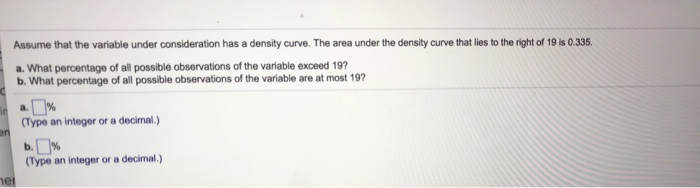Solved Assume that the variable under consideration has a | Chegg.com