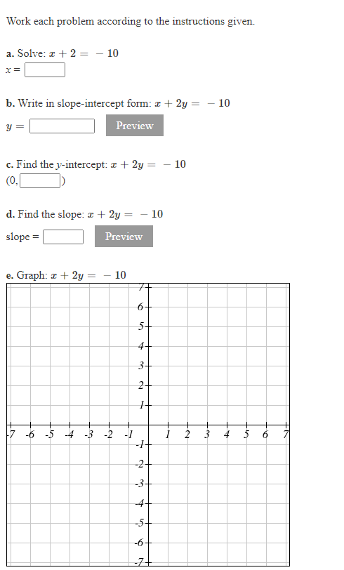 Solved Work each problem according to the instructions | Chegg.com