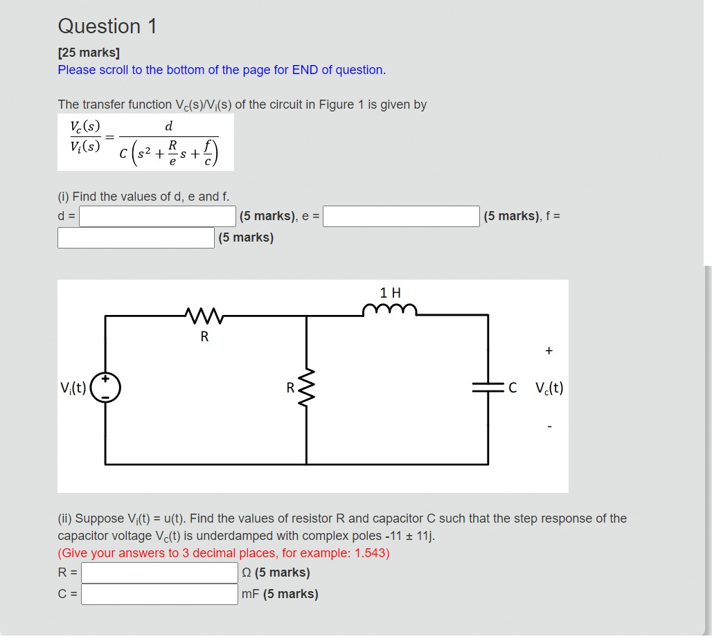 Solved Question 1 25 Marks Please Scroll To The Bottom Chegg Com
