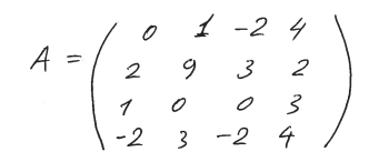 Solved Expand the determinants along a row to find det A if | Chegg.com