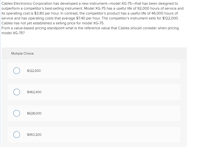 Solved Cables Electronics Corporation has developed a new | Chegg.com