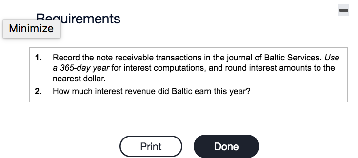 Solved Review the following note receivable transactions in | Chegg.com