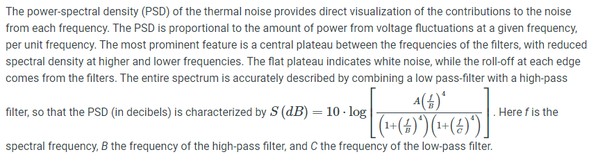 The power-spectral density (PSD) of the thermal noise | Chegg.com