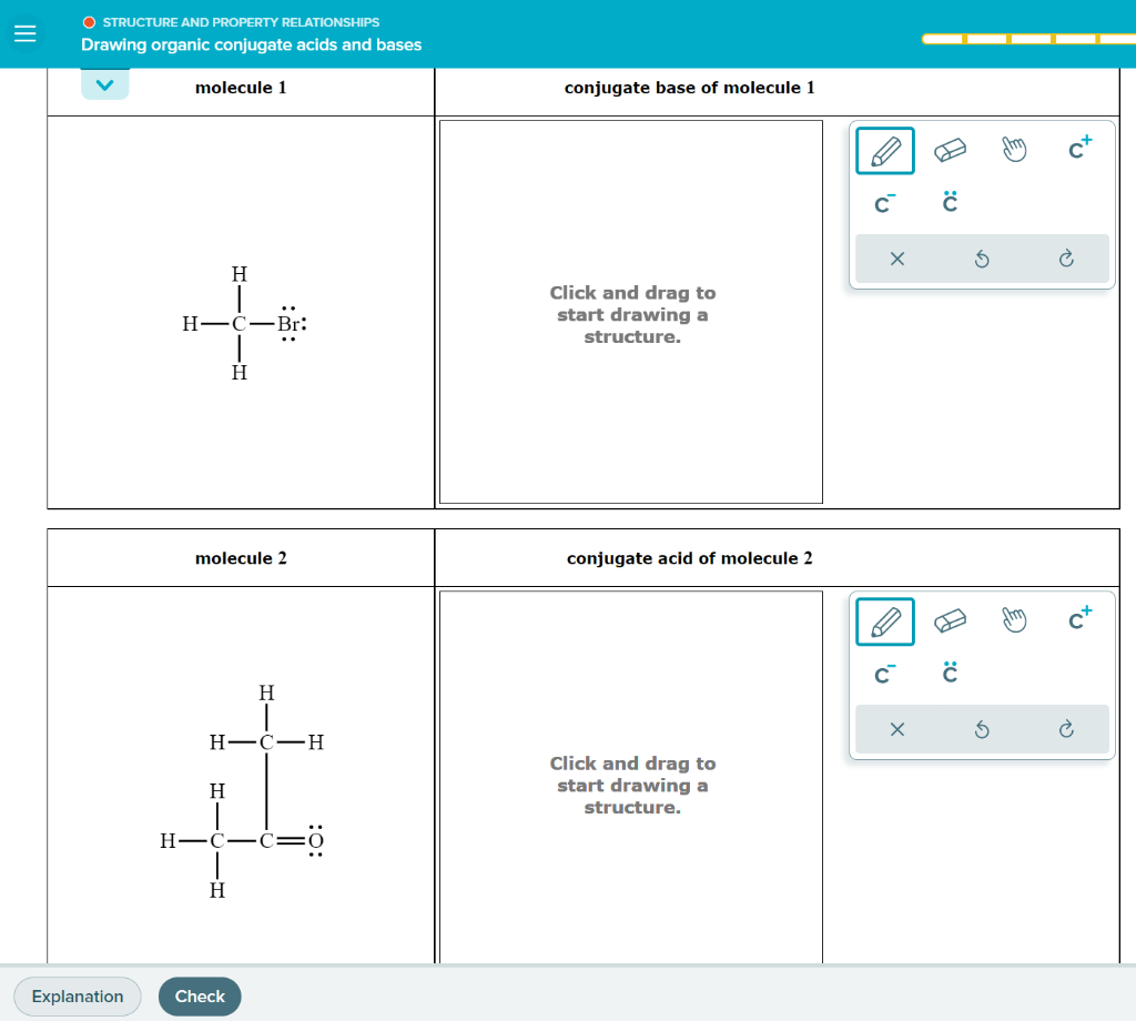 Solved = STRUCTURE AND PROPERTY RELATIONSHIPS Drawing | Chegg.com