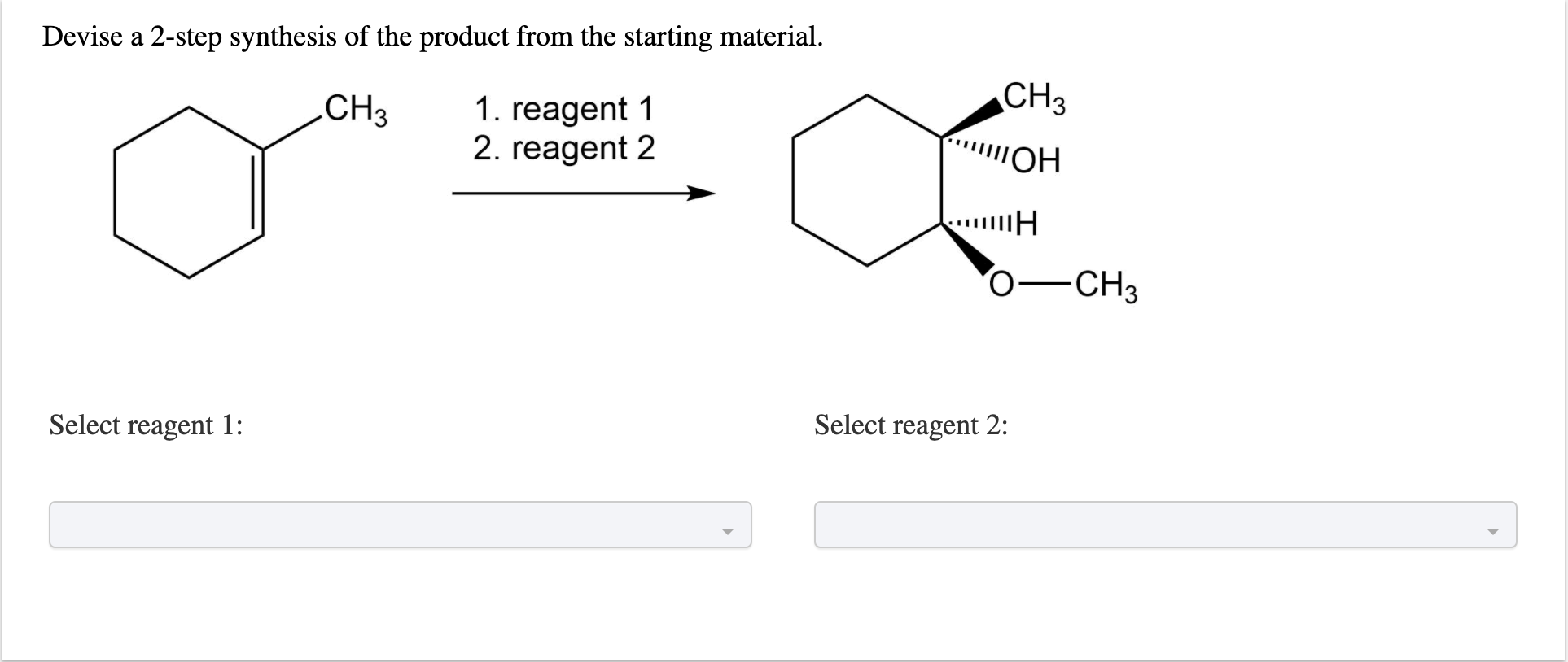 Solved Devise A 2‑step Synthesis Of The Product From | Chegg.com