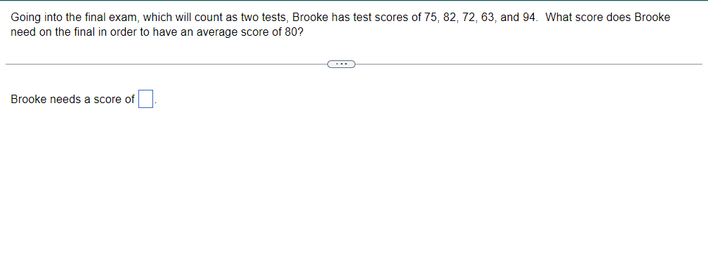 Solved Going into the final exam, which will count as two | Chegg.com