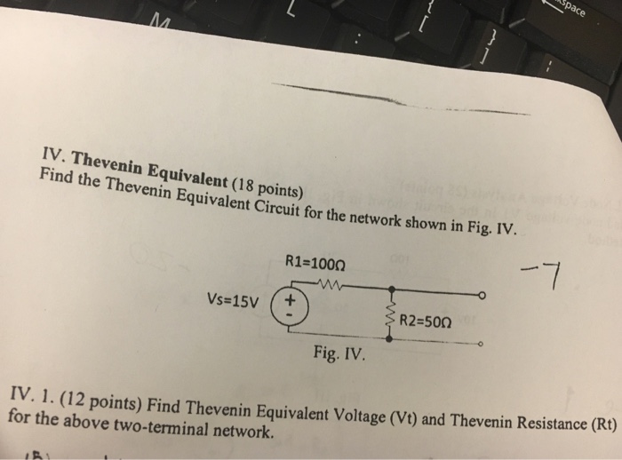 Solved Find the Thevenin Equivalent Circuit for the network | Chegg.com
