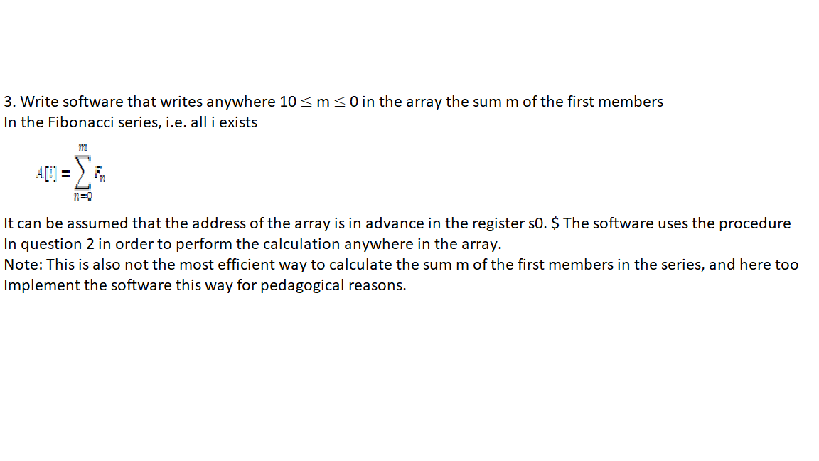 Solved 3. Write software that writes anywhere 10