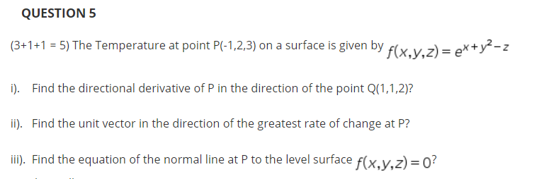 Solved Question 5 3 1 1 5 The Temperature At Point P Chegg Com