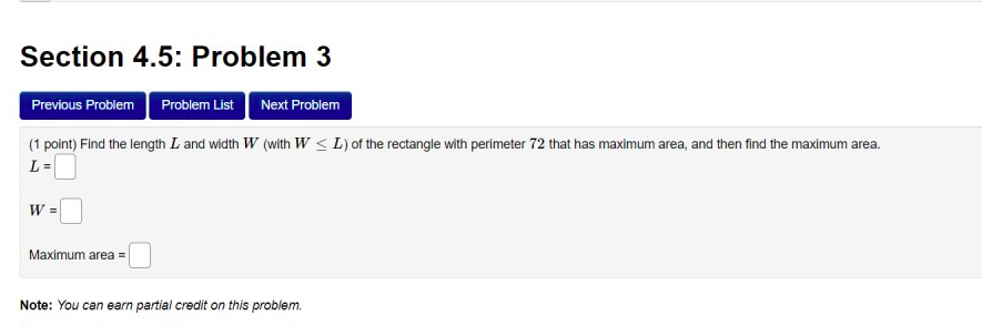 Solved Section 4.5: Problem 3 Previous Problem Problem List | Chegg.com