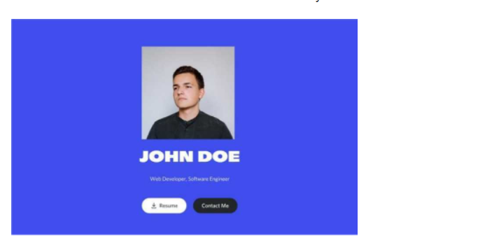 Solved 2 JOHN DOE Web Developer, Software Engineer Contact | Chegg.com