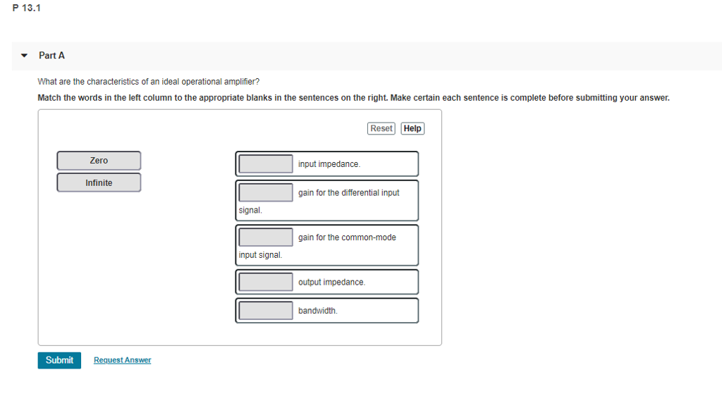 Solved P 13.1 Part A What are the characteristics of an