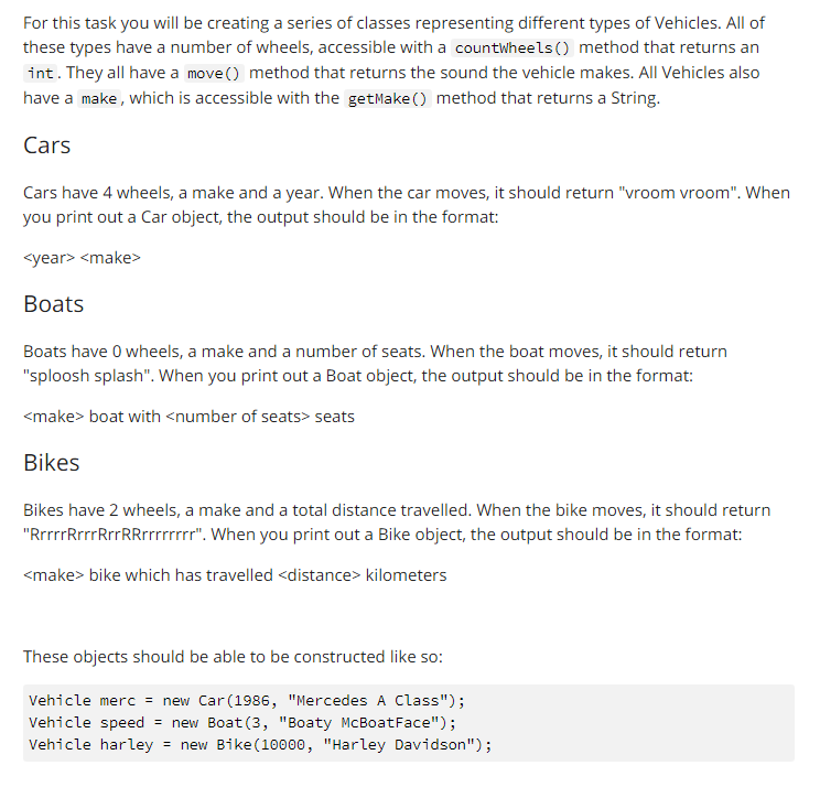 Solved For this task you will be creating a series of | Chegg.com