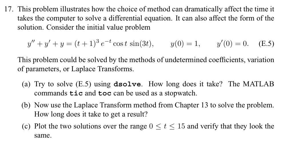 Solved This problem illustrates how the choice of method can | Chegg.com