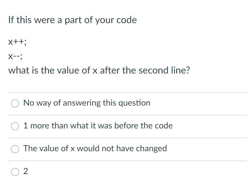 Solved int a = 4, b = 9, c = 2, Evaluate C >= 2 && a
