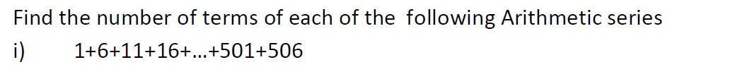 Solved Find the number of terms of each of the following | Chegg.com