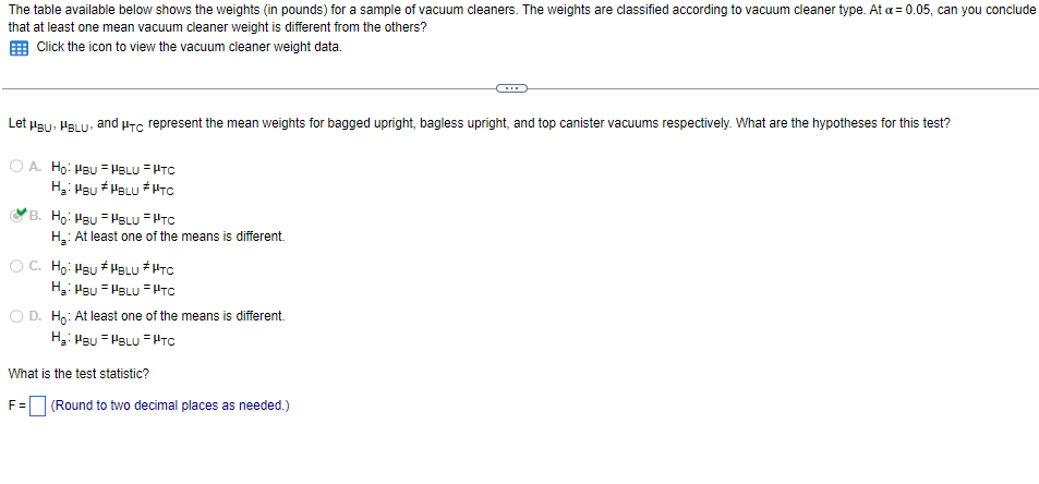 Solved The table available below shows the weights (in | Chegg.com