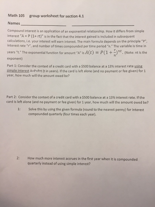 32 Compound Interest Worksheet With Answers - support worksheet